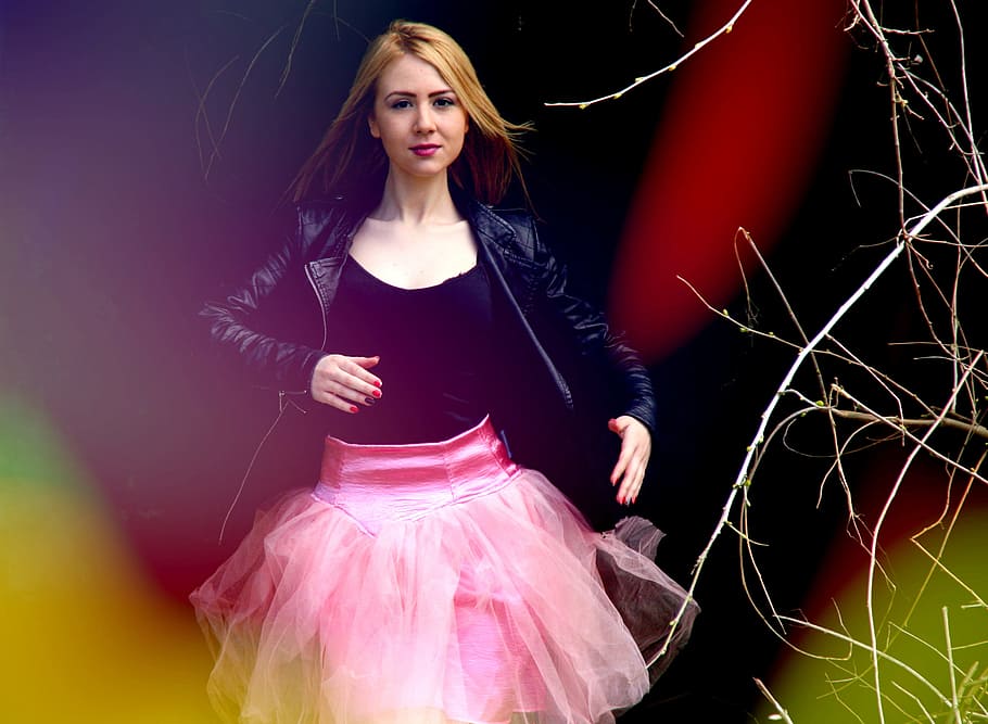 Ballerina, dance, human, activity, girl, pink, one person, front view HD wallpaper