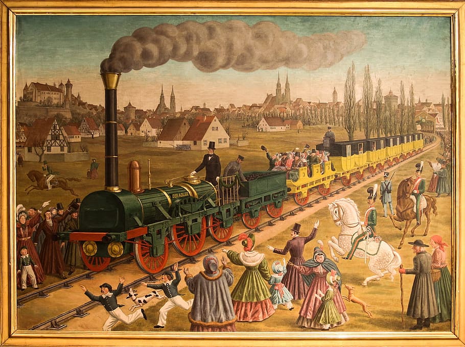 nuremberg, train, railway, service, track, human, activity, HD wallpaper