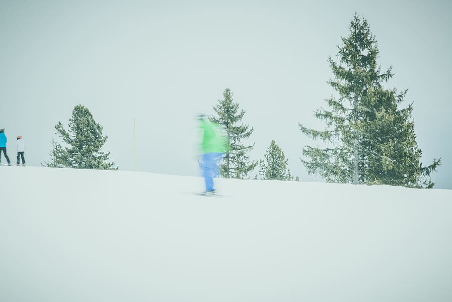 snow, winter, mountain, tree, plant, nature, outdoor, travel HD wallpaper