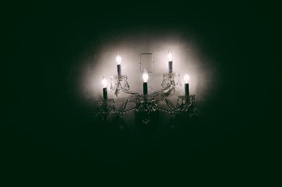 HD wallpaper: illuminated, lighting equipment, candle, dark ...