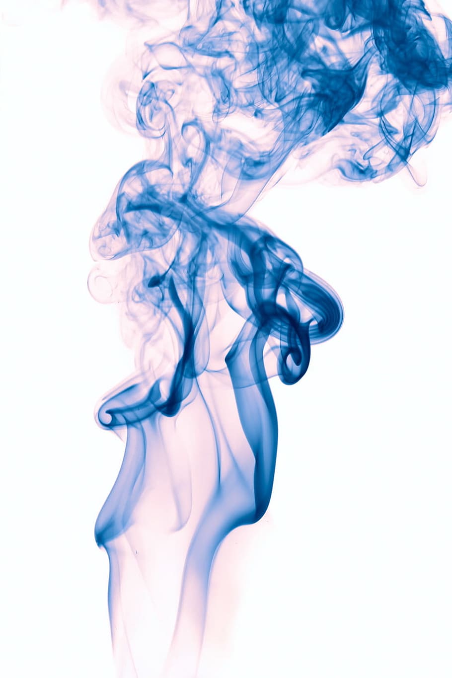 abstract, air, aroma, art, backdrop, background, blue, burning HD wallpaper