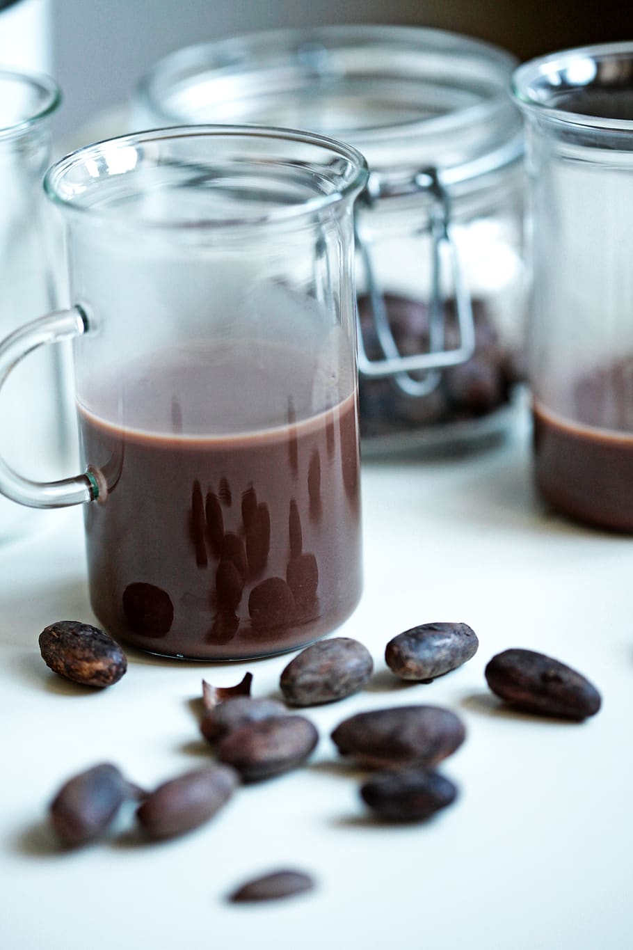 clear glass mug, food and drink, coffee, coffee - drink, indoors HD wallpaper