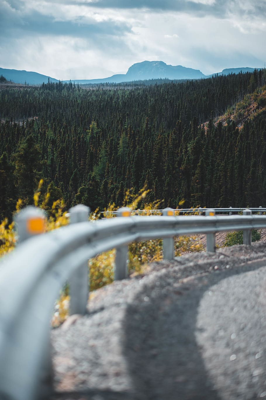 gray concrete road during daytime, mountain, beauty in nature HD wallpaper