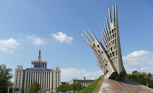 bucharest, romania, capital, architecture, facade, building HD wallpaper