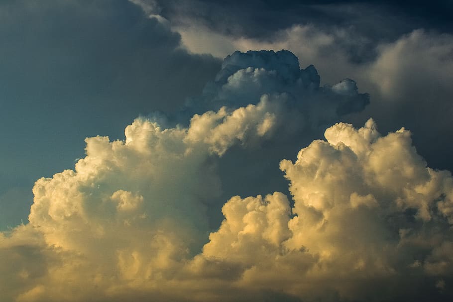 clouds, cumulus, sky, atmosphere, weather, dramatic, nature HD wallpaper