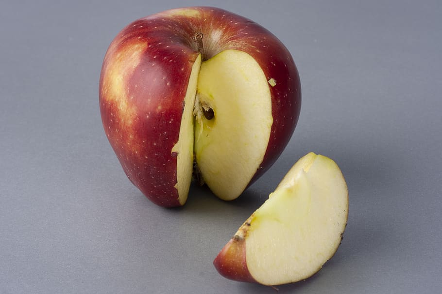 apple, slice, fruit, healthy, vegan, vitamin, nutrition, fresh HD wallpaper