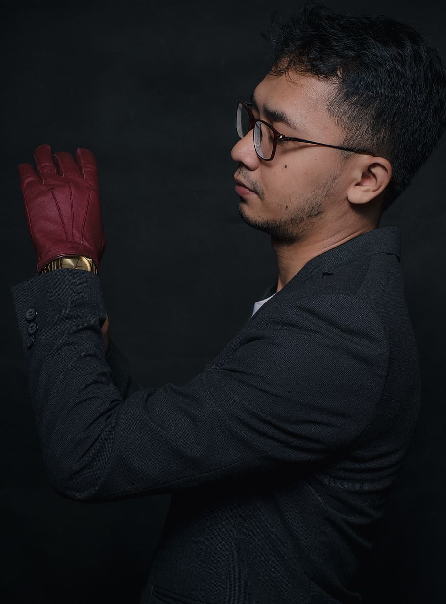 man wearing red glove, human, person, people, bandung, indonesia, HD wallpaper