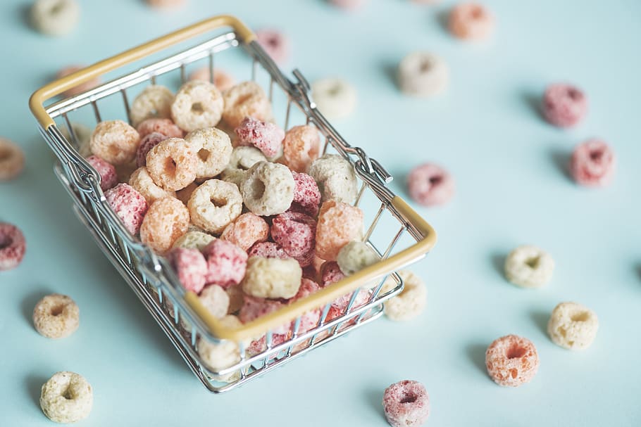 basket, bowl, breakfast, cereal, cornflakes, crunchy, food HD wallpaper