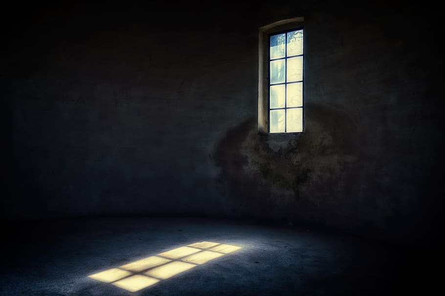 tower, window, old, light, shadow, mystical, building, masonry, HD wallpaper