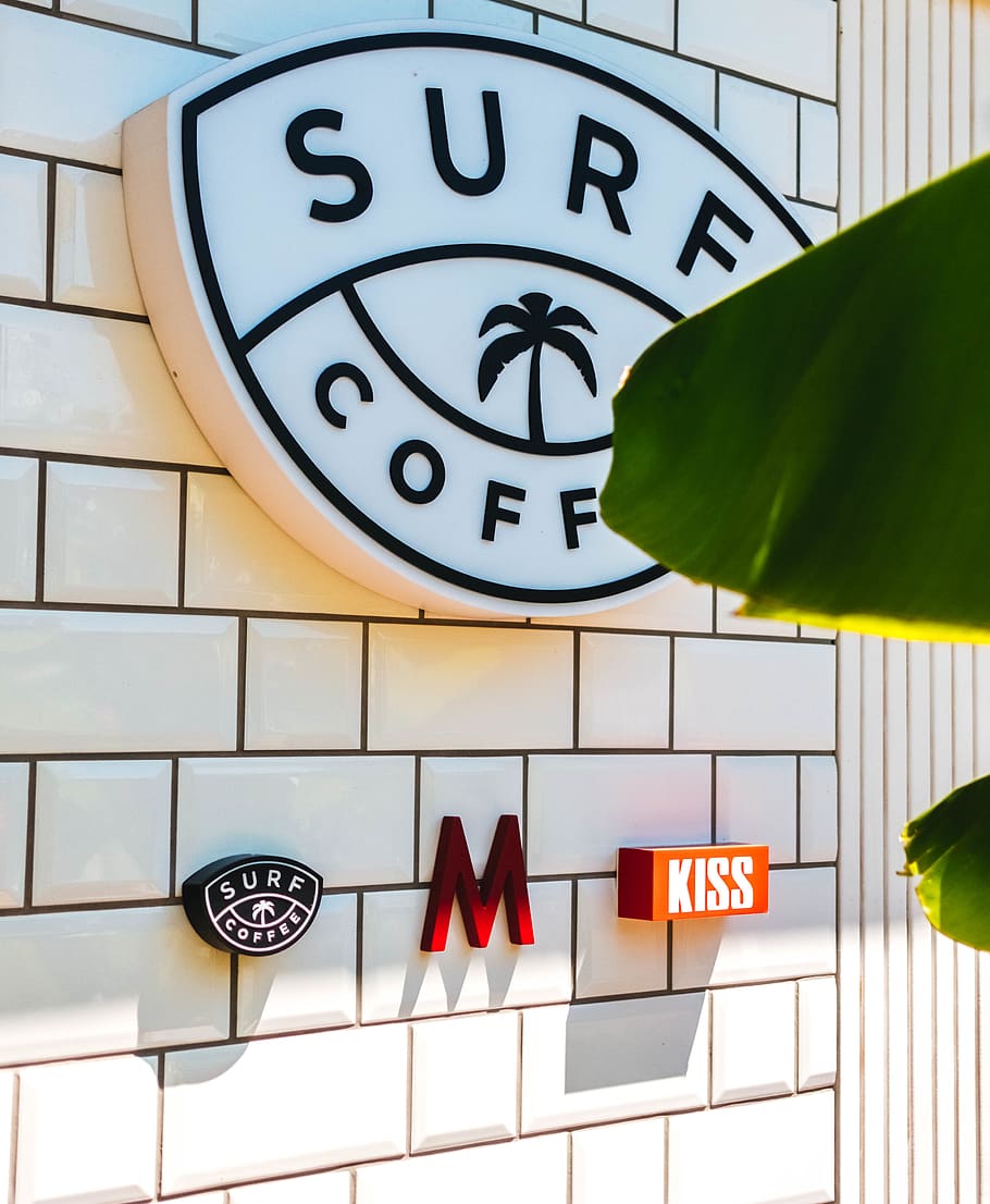 Sure Coffee signage, communication, text, no people, time, clock HD wallpaper