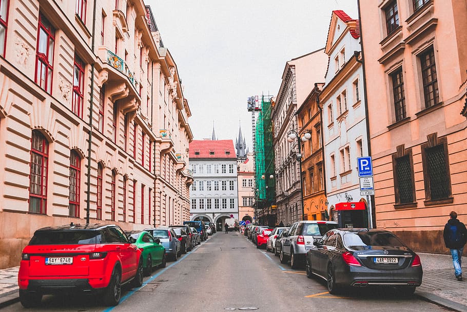 czech, prague, minimal, building, buildings, architexture, cityscape HD wallpaper