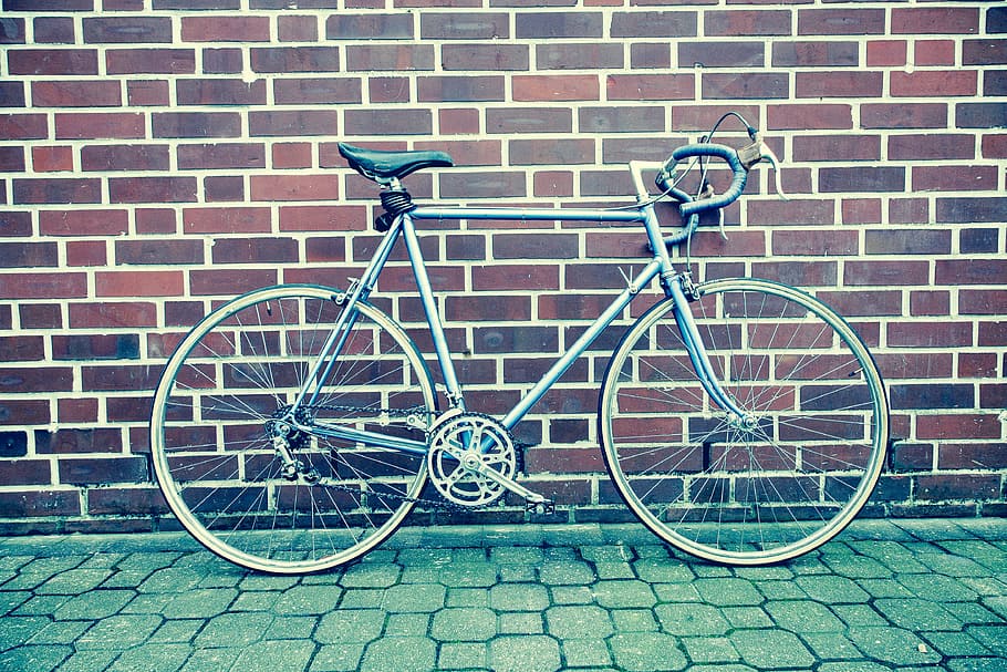 bike, bicycle, cobblestone, bricks, fitness, exercise, land vehicle HD wallpaper
