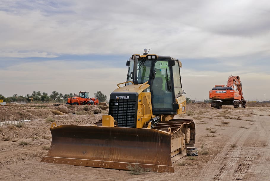 excavation, work, equipment, construction, transportation, mode of transportation HD wallpaper