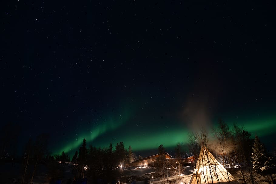 canada, yellowknife, night, sky, space, astronomy, star - space HD wallpaper