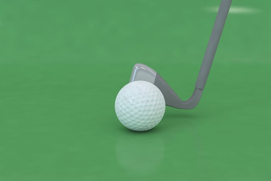 golf, ball, golfer, 3d modeling, sport, golf ball, leisure activity HD wallpaper
