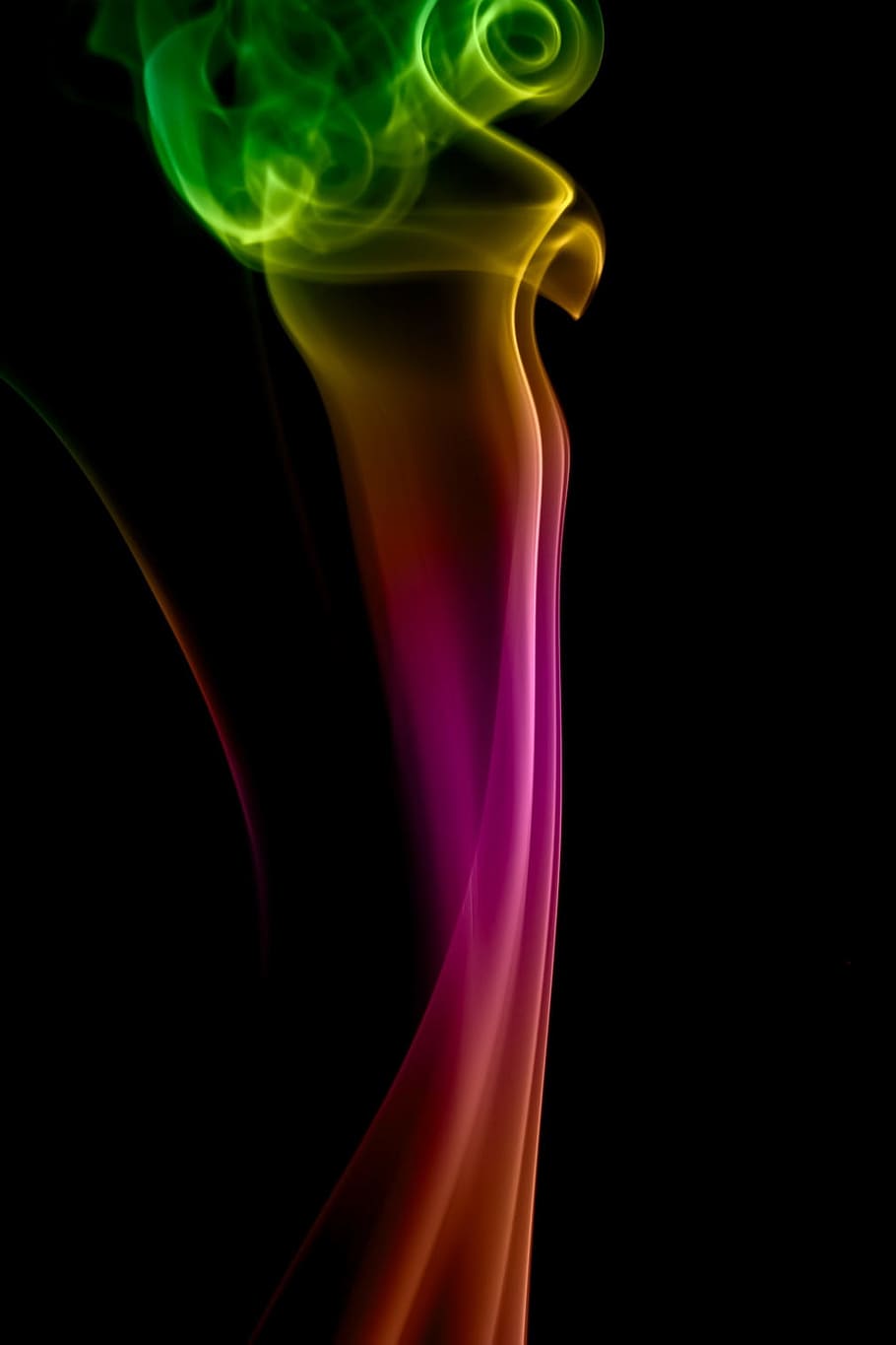 background, smoke, isolated, black, smooth, shape, abstract HD wallpaper