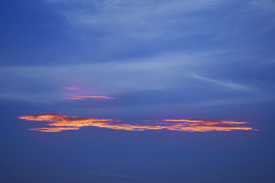 cloudy sky during golden hour, nature, outdoors, dawn, sunset HD wallpaper