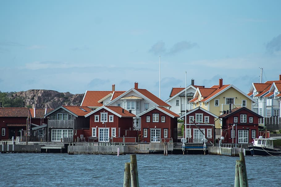 sweden, built structure, architecture, building exterior, water HD wallpaper