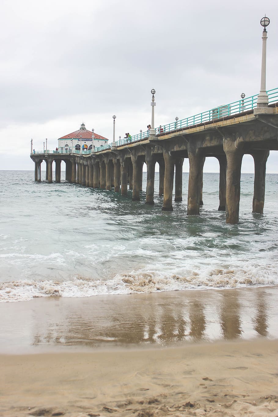 Body Of Water Photo, beach, california, daylight, dock, ocean HD wallpaper