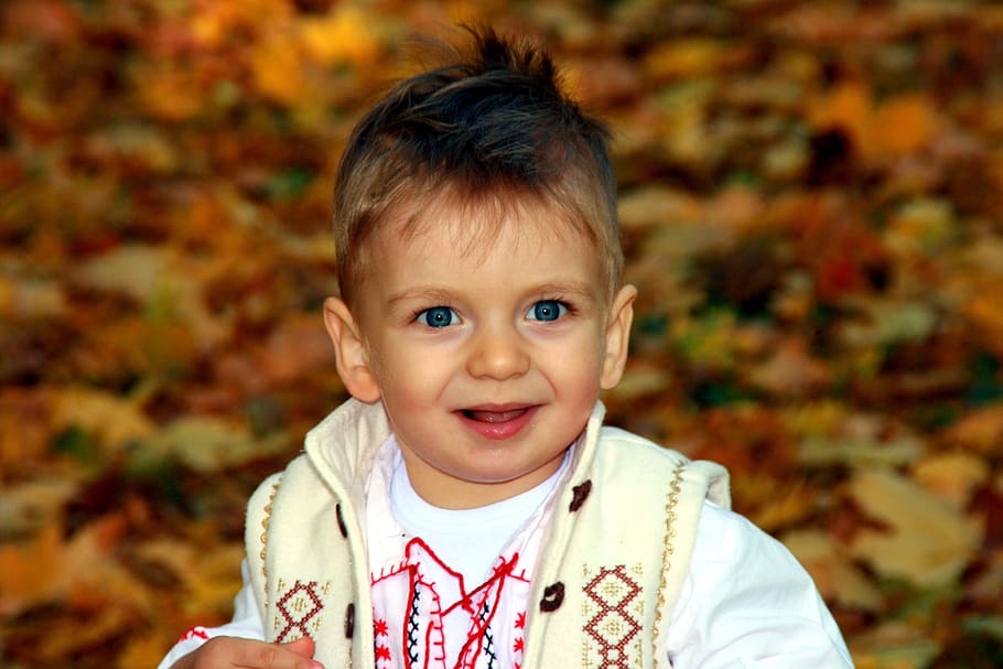 kid, cute, cuteness, clothes, child, nature, fall, autumn, portrait HD wallpaper