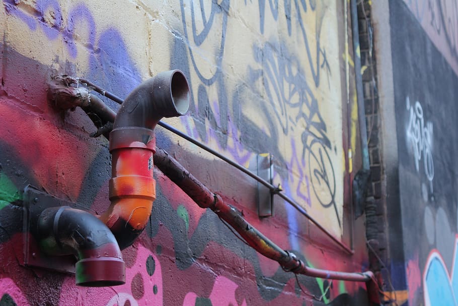 graffiti alley, wall - building feature, no people, paint, day HD wallpaper
