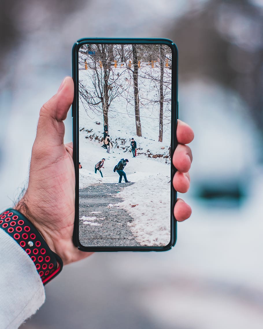 Close-Up Photo of Mobile Phone, blur, cellphone, cold, device HD wallpaper