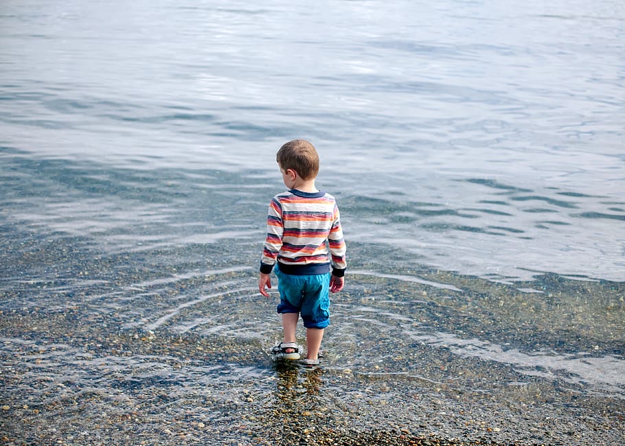 HD wallpaper: seattle, water, ocean, children, boy, play, summer ...