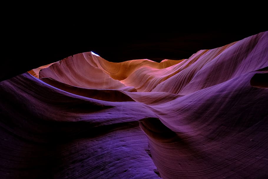 Antilope canyon, nature, outdoors, mountain, flare, light, animal