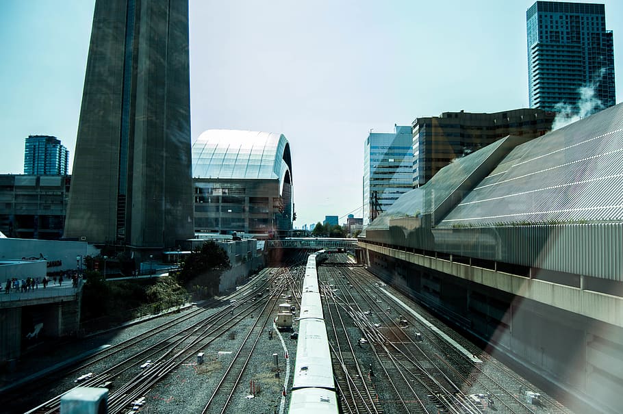 canada, toronto, transit, railway, train tracks, transport HD wallpaper