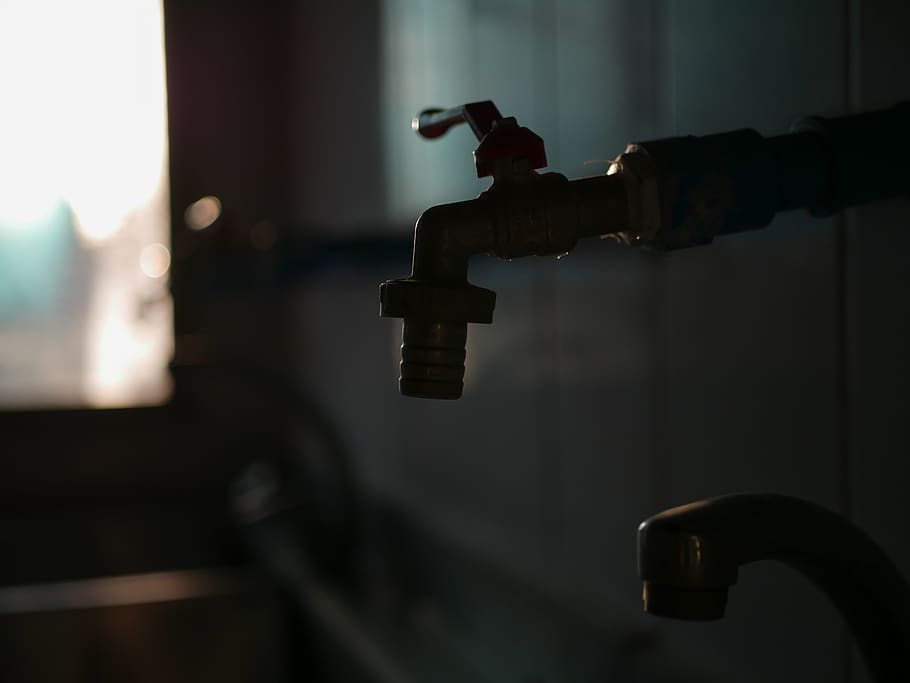 black faucet, focus on foreground, indoors, no people, close-up HD wallpaper