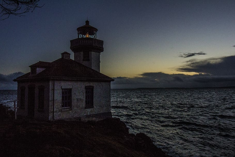 lighthouse, sky, architecture, built structure, building exterior HD wallpaper