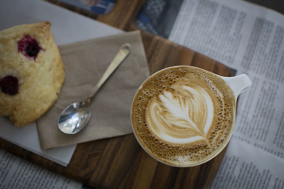 white ceramic teacup with coffee, drink, food and drink, coffee cup HD wallpaper