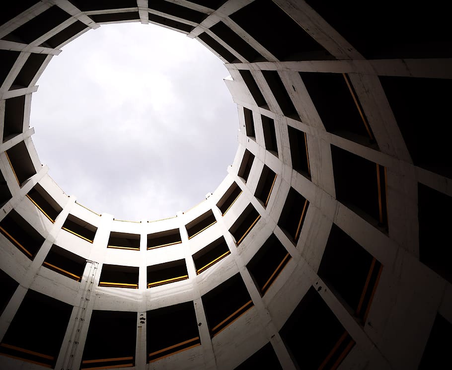 Gray Concrete Dome Building, architectural design, architecture HD wallpaper