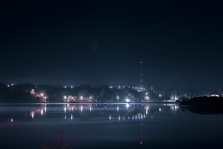 water, lighting, nature, waterfront, outdoors, pier, dock, port HD wallpaper