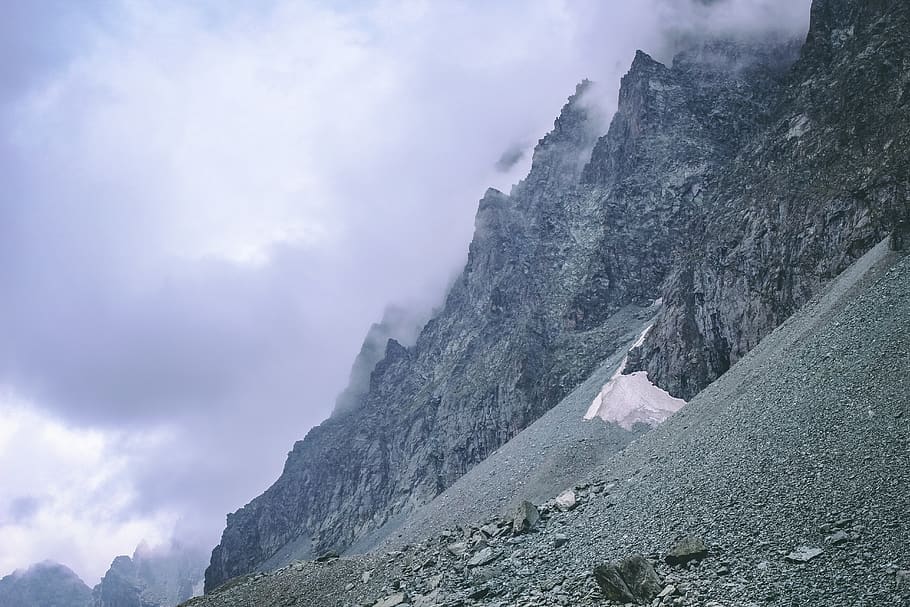 Photography of Rocky Mountain, clouds, cloudy sky, environment HD wallpaper