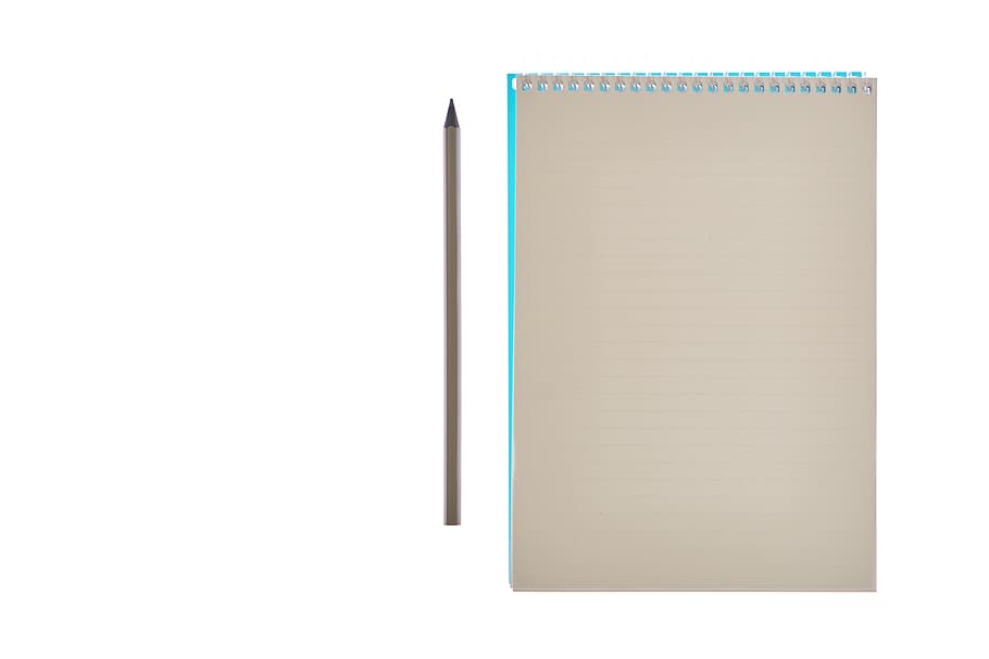 notebook, pen, page, is empty, to write, the draw, article HD wallpaper