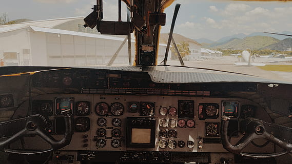 inside driver's plane view, cockpit, av. marechal fontenele, brazil HD wallpaper