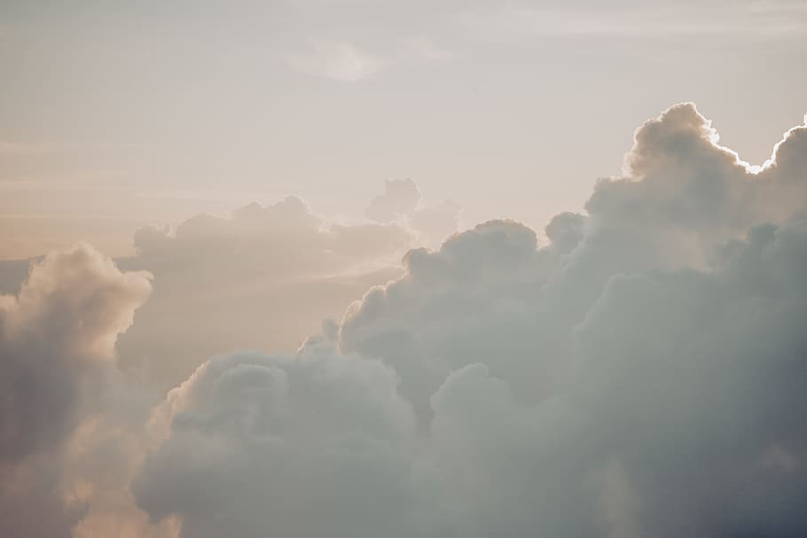 white cloudy sky, sunset, road trip, mountain, vietnam, travel HD wallpaper