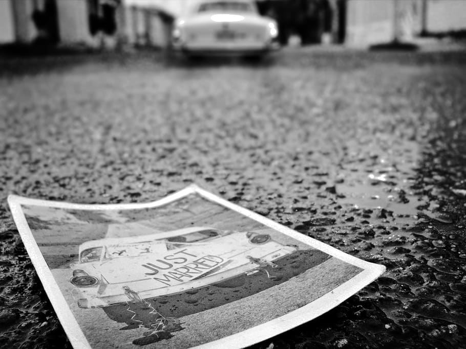 grayscale photon road, car, transportation, automobile, vehicle HD wallpaper