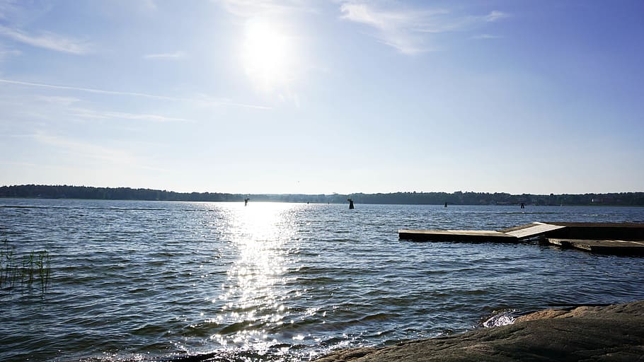 sweden, vänersborg, lake, water, sky, nature, beauty in nature HD wallpaper