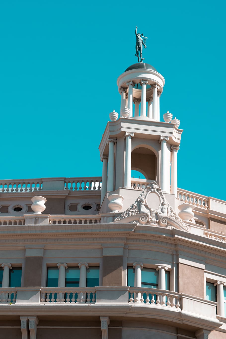 spain, minimal, architecture, wallpaper, blue, building exterior HD wallpaper