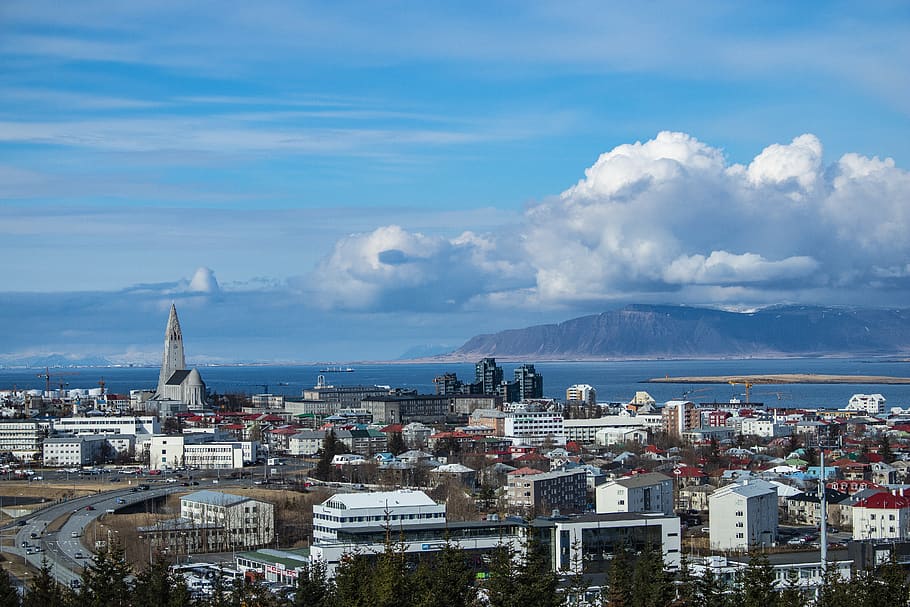 iceland, reykjavik, panorama, view, perlan, tourism, building, HD wallpaper
