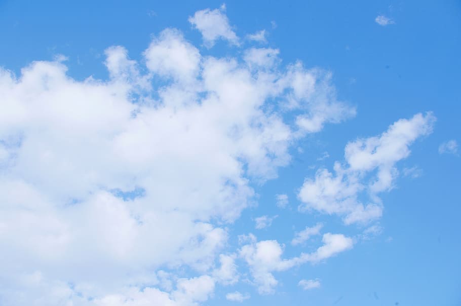 cloud, sky, bluesky, white clouds, cloud - sky, low angle view, HD wallpaper