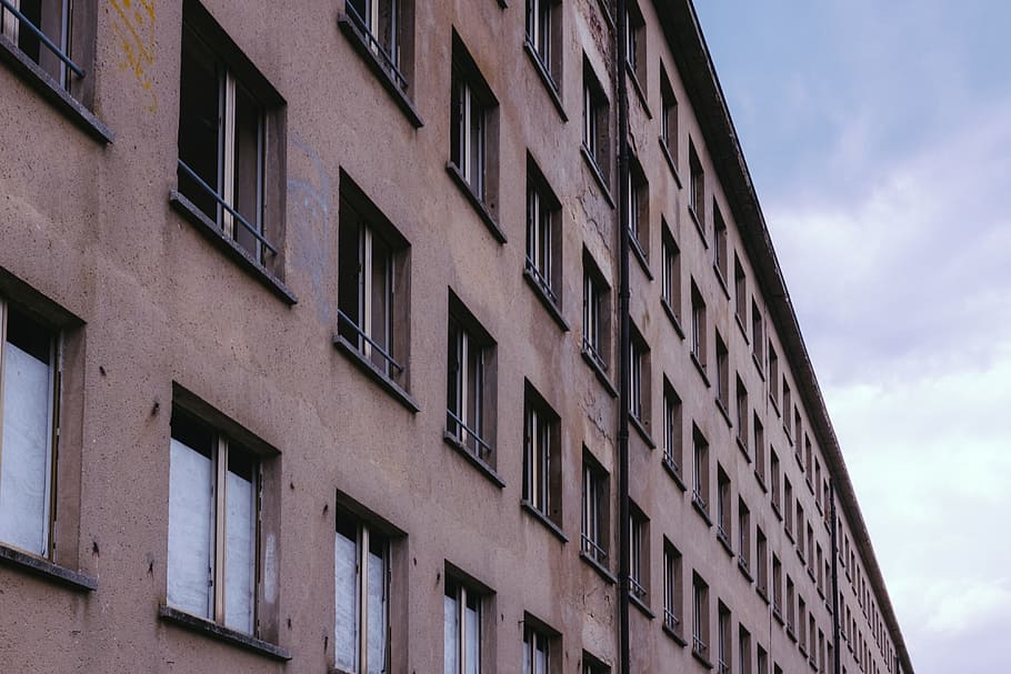Abandoned sanatorium Prora, abstract, accommodation, architecture