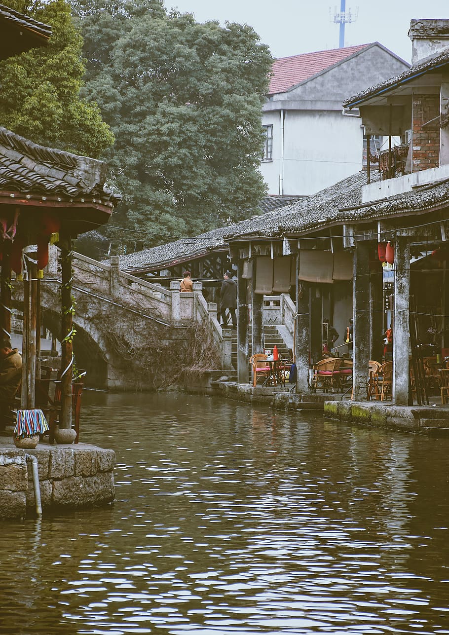 built structure, architecture, water, building exterior, waterfront HD wallpaper