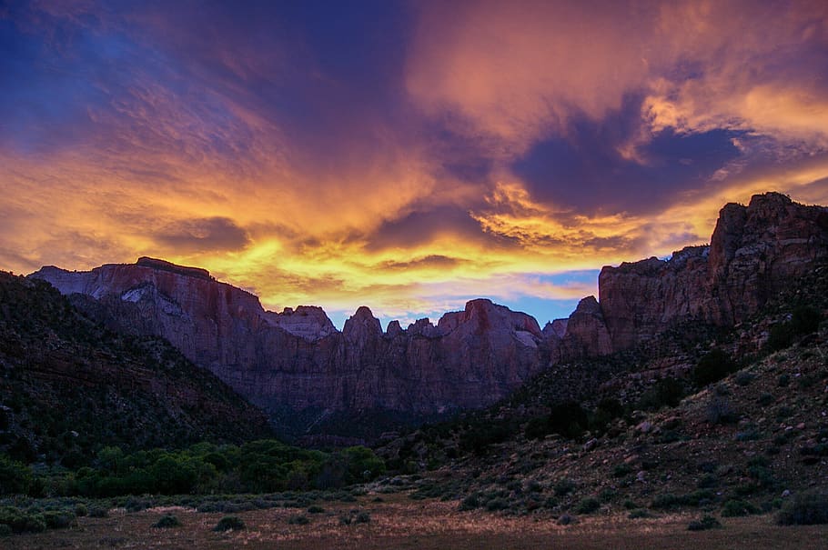 sky, scenics - nature, rock, environment, beauty in nature HD wallpaper