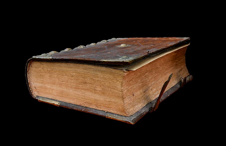 book, old, library, antique, read, religious, black background HD wallpaper