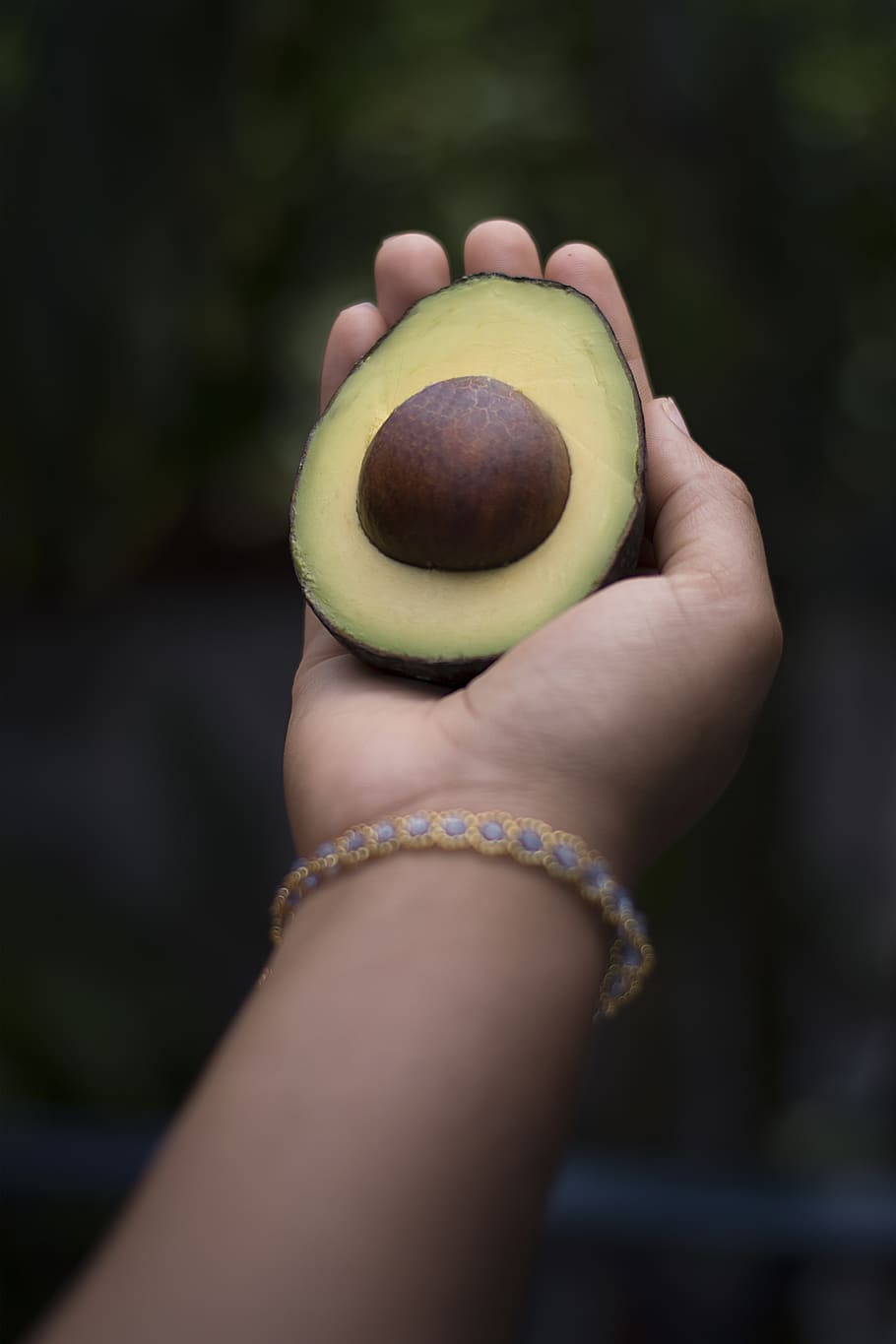 avocado fruit, one person, holding, focus on foreground, human hand HD wallpaper