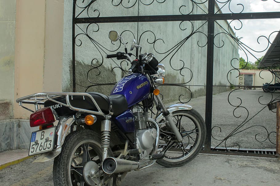 motorcycle, vehicle, transportation, machine, cuba, wheel, camaguey HD wallpaper