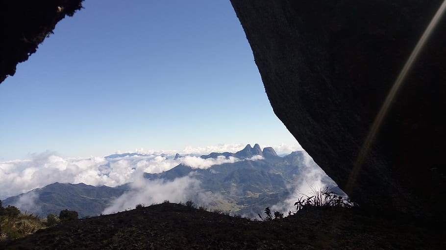 brazil, nova friburgo, pico do caledônia, mountain, sky, landscape, HD wallpaper